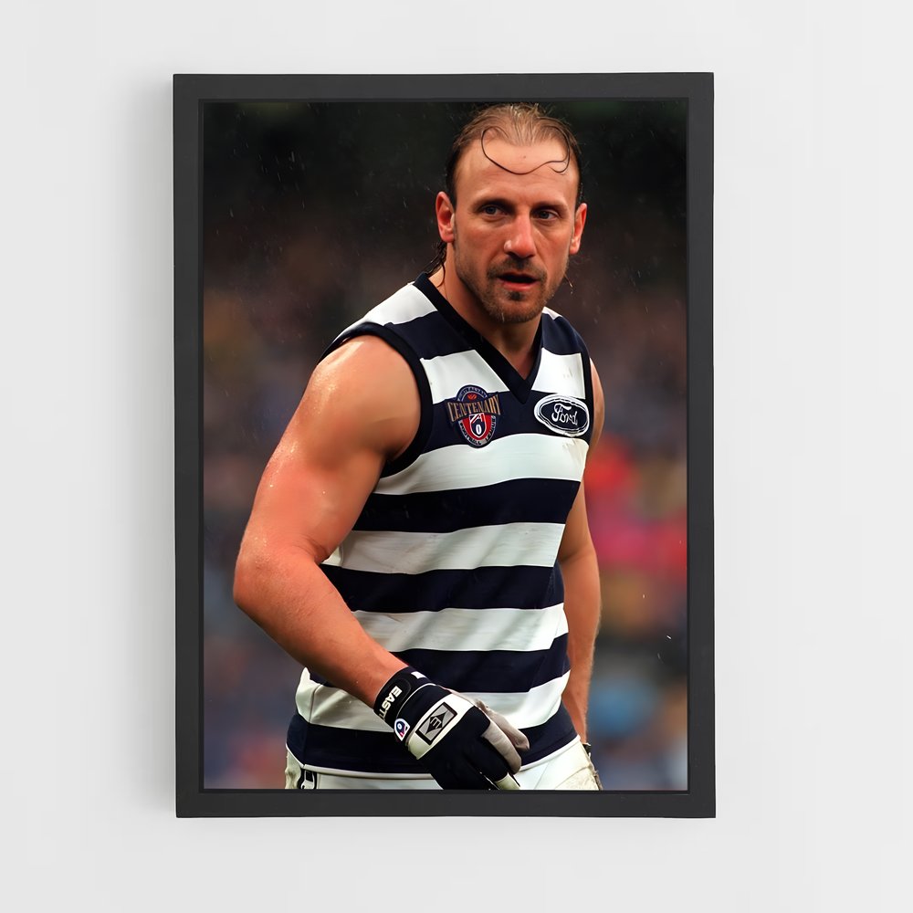 Poster Le Maître des Rayures – affiche Football australien (vue 2)